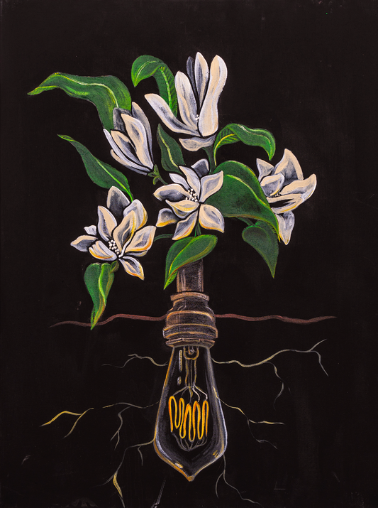 Hope Blooms (Magnolia) - Original Canvas