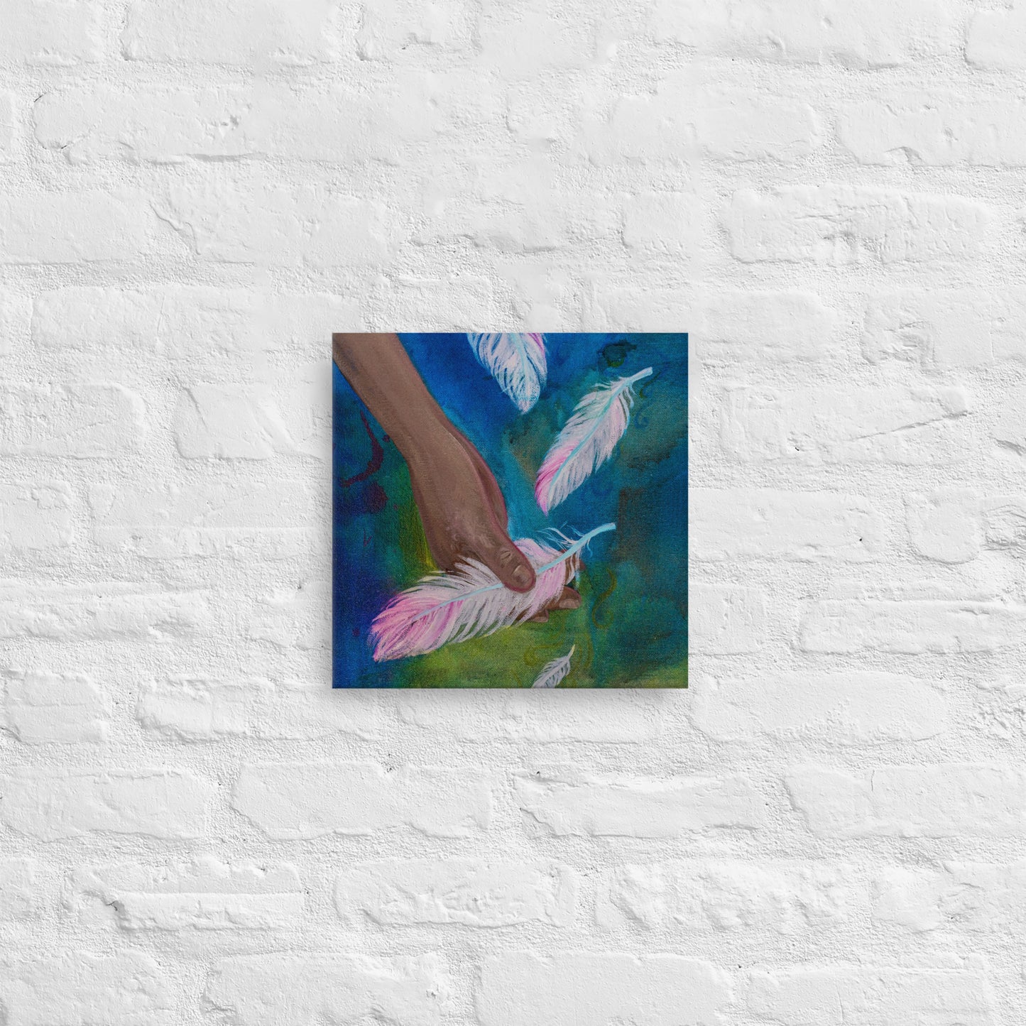 What Do You Hold? (Feather) - Printed Canvas