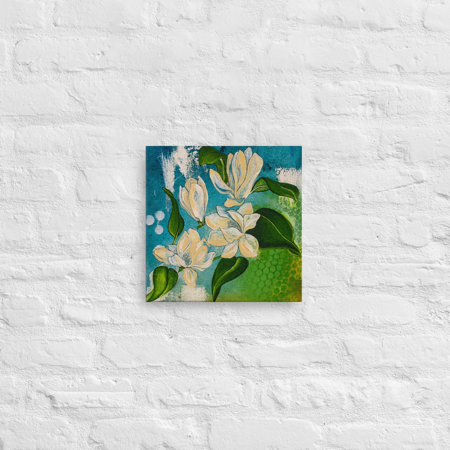 Flower Study (Magnolia) - Mixed Media Printed Canvas