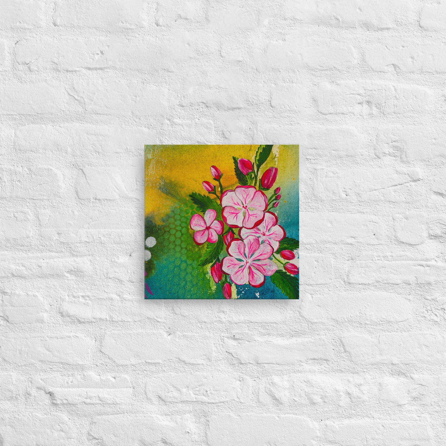 Flower Study (Cherry Blossom) - Mixed Media Printed Canvas