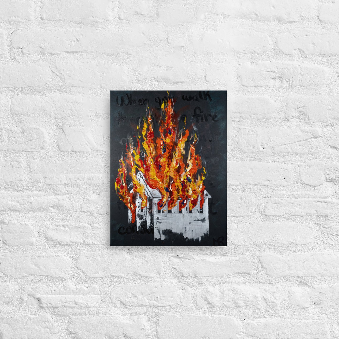 Burning Church, Deconstruction - Printed Canvas
