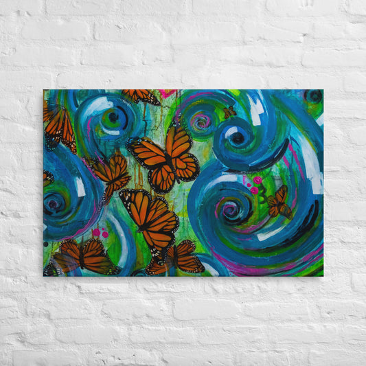 Ripples (Butterflies) - Printed Canvas